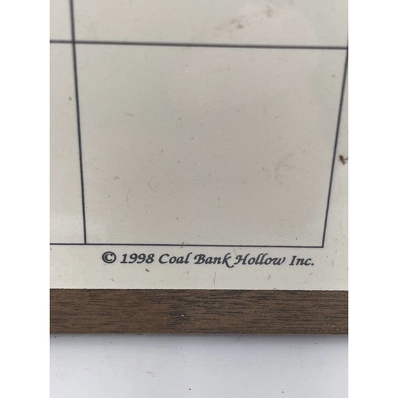 Vintage Wood Hand Made Country Wall Calendar Holder Coal Bank Hollow NEW